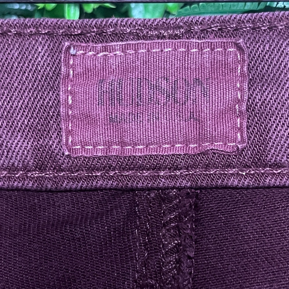 Hudson Jeans Size 29 Burgundy Juliette Refine Super Skinny Zipper Ankle 3436 - Picture 4 of 12